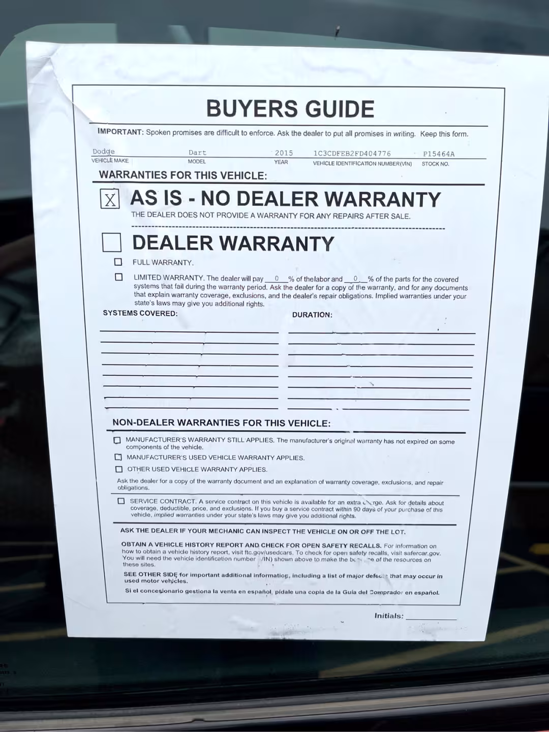 2015 Dodge Dart - 1C3CDFEB2FD404776 - Image #50